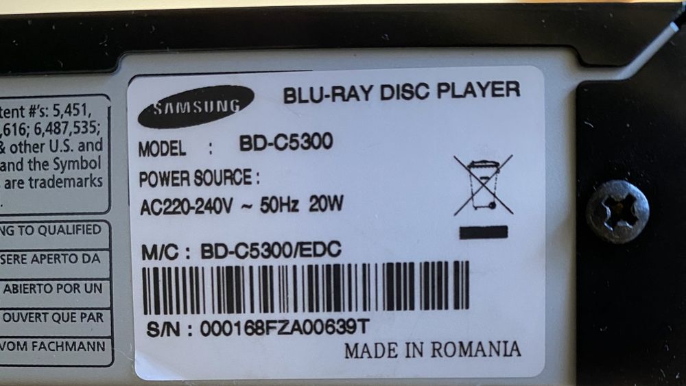 Samsung BDC5300, BluRayPlayer, 1080p, USB mit HDMIKabel Kaufen auf