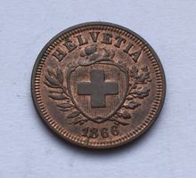 1866 1 Rappen -unz