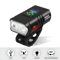 Fahrradlicht / per USB aufladbar / LED Velolicht Frontlicht