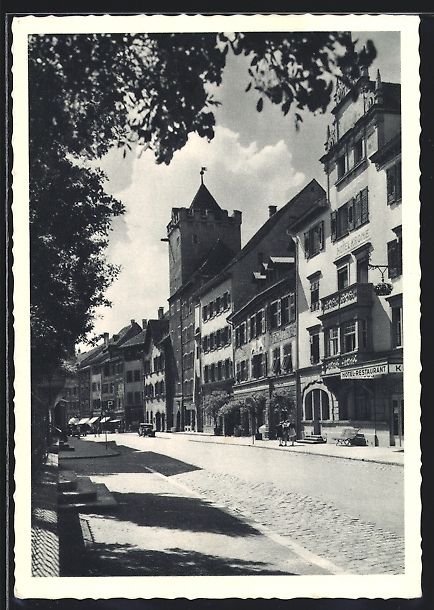 Ansichtskarten: Rheinfelden, Strasse Marktgasse mit Hote – Gebraucht aus Berlin von bartko-reher