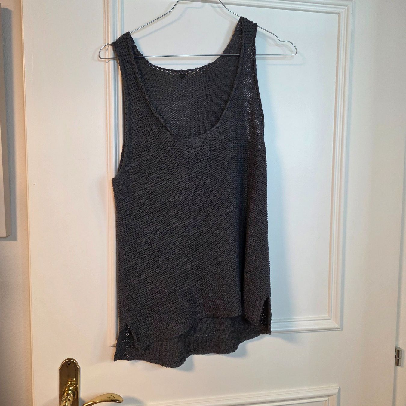 Tops: Sommer Stricktop Grau Gr. M Naturmaterial – Gebraucht aus Wald ZH von CapLux 7