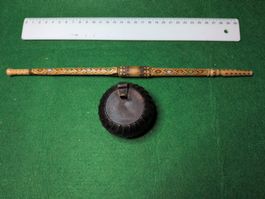 Ancien Nécessaire d'Écriture de Voyage - Encrier & Porte-Plu