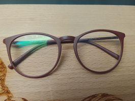 Blaufilterbrille Eyebuydirect Modell Dialogue braun 50-18-13
