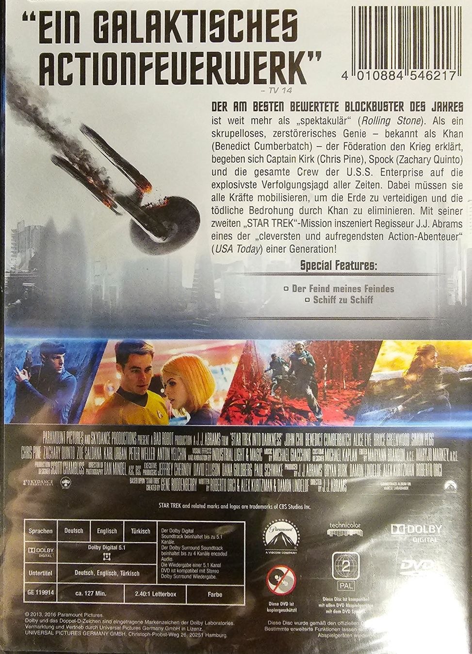 Tutti i DVDs: Star Trek - Into Darkness – Nuovo e nell'imballaggio originale da Wahlen b. Laufen venduto da Cg10 1