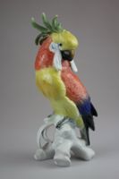 Karl Ens Papagei Porzellan Figur 20 cm