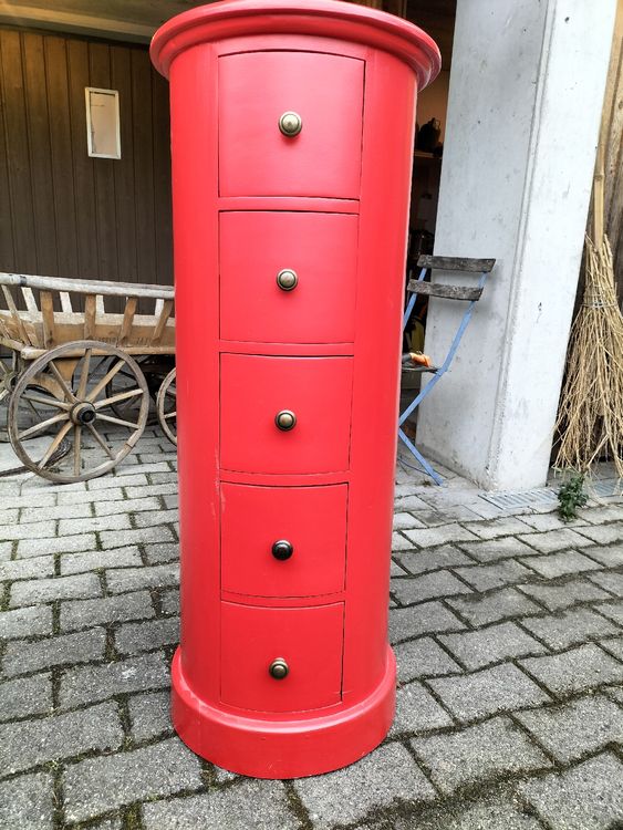 Rund Kommode Rot (Gebraucht) in Müselbach für CHF 59 – nur Abholung auf ...