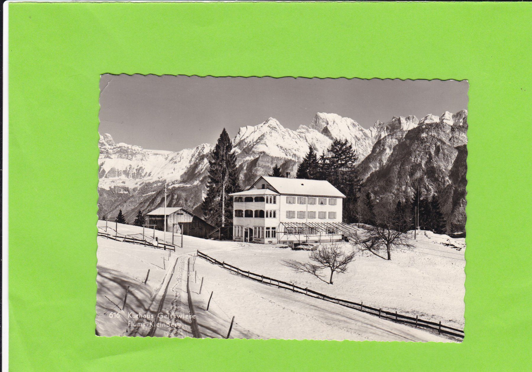 Cartoline postali: Kurhaus Geisswiese, Flums-Kleinberg – Usato da St. Peterzell venduto da neckertal