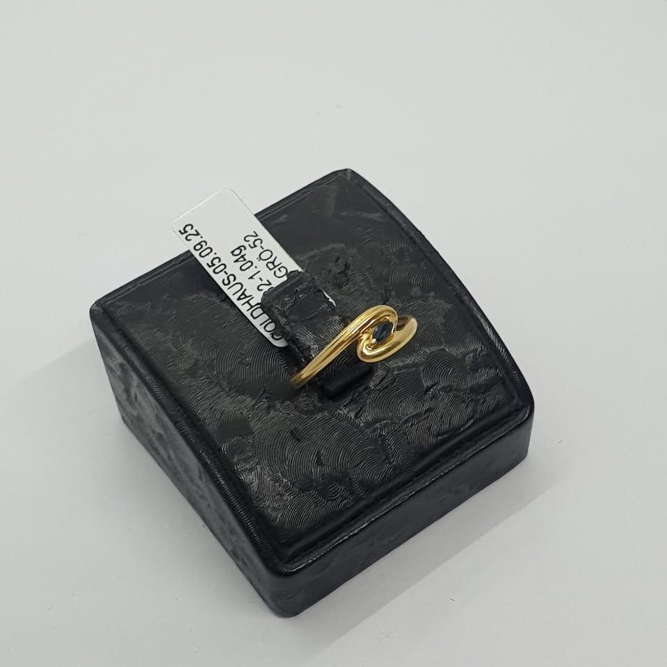 Anelli: Echt 18K Gold - Saphir Ring – Usato da Luzern venduto da Luzern-Goldhaus 1
