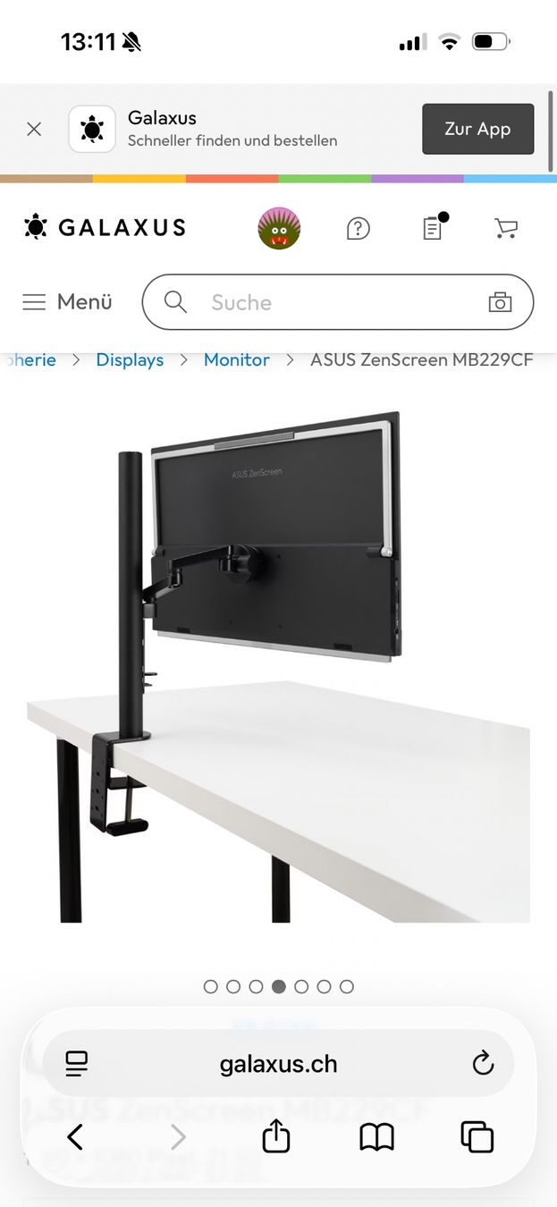 Asus Monitore: ASUS ZenScreen MB229CF NEU – Gebraucht aus Brüttisellen von tinaD_ 1
