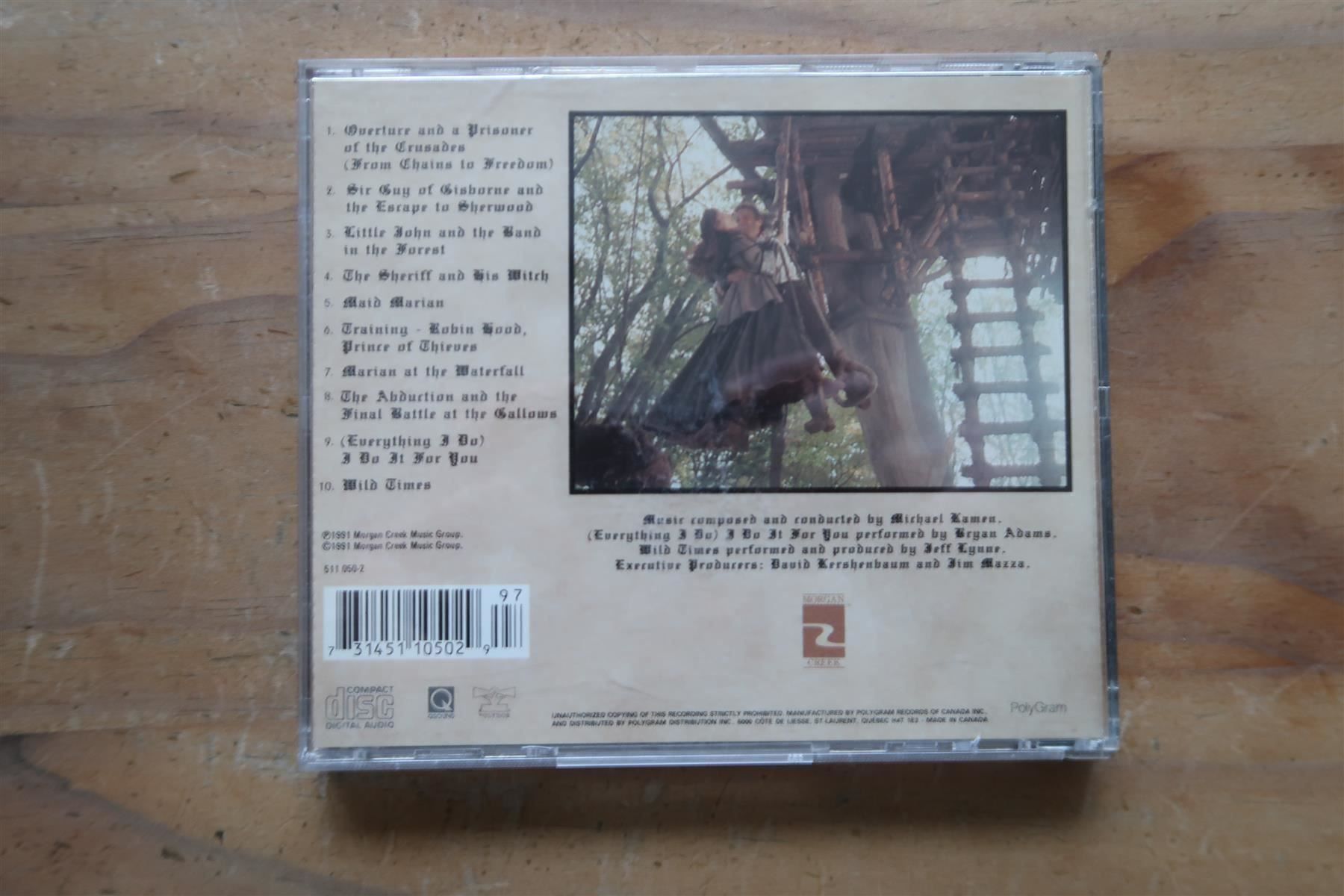 CD: ROBIN HOOD - PRINCE OF THIEVES - CD – Usato da Basel venduto da Patiscat 1