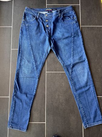 Jeans Hosen PLEASE Gr. L selten getragen Dunkelblau