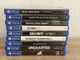 Lot de 9 jeux PS4 (Uncharted, Call of Duty, Persona 5...)