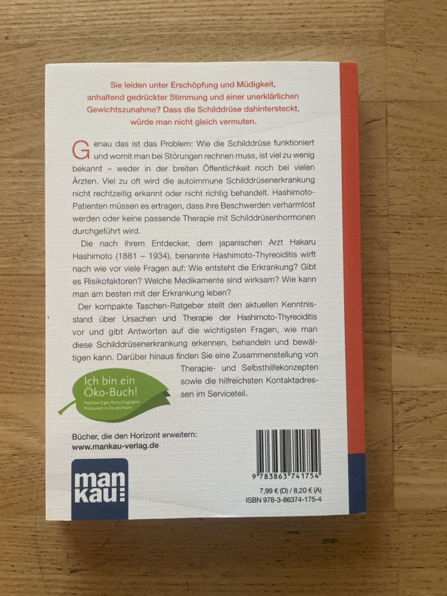 Libri: Hashimoto-Thyreoiditis: Symptome, Ursachen & Therapie – Nuovo (secondo la descrizione) da Männedorf venduto da Pnibo 1