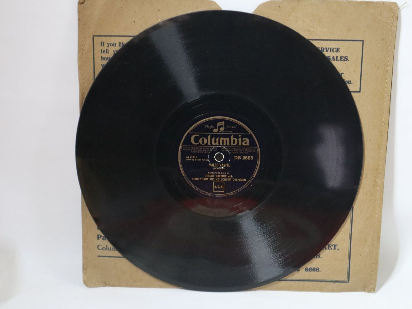 Dischi in vinile: Schellack Freddy Gardner Body And Soul – Usato da Eschenbach SG venduto da Astalavista 3