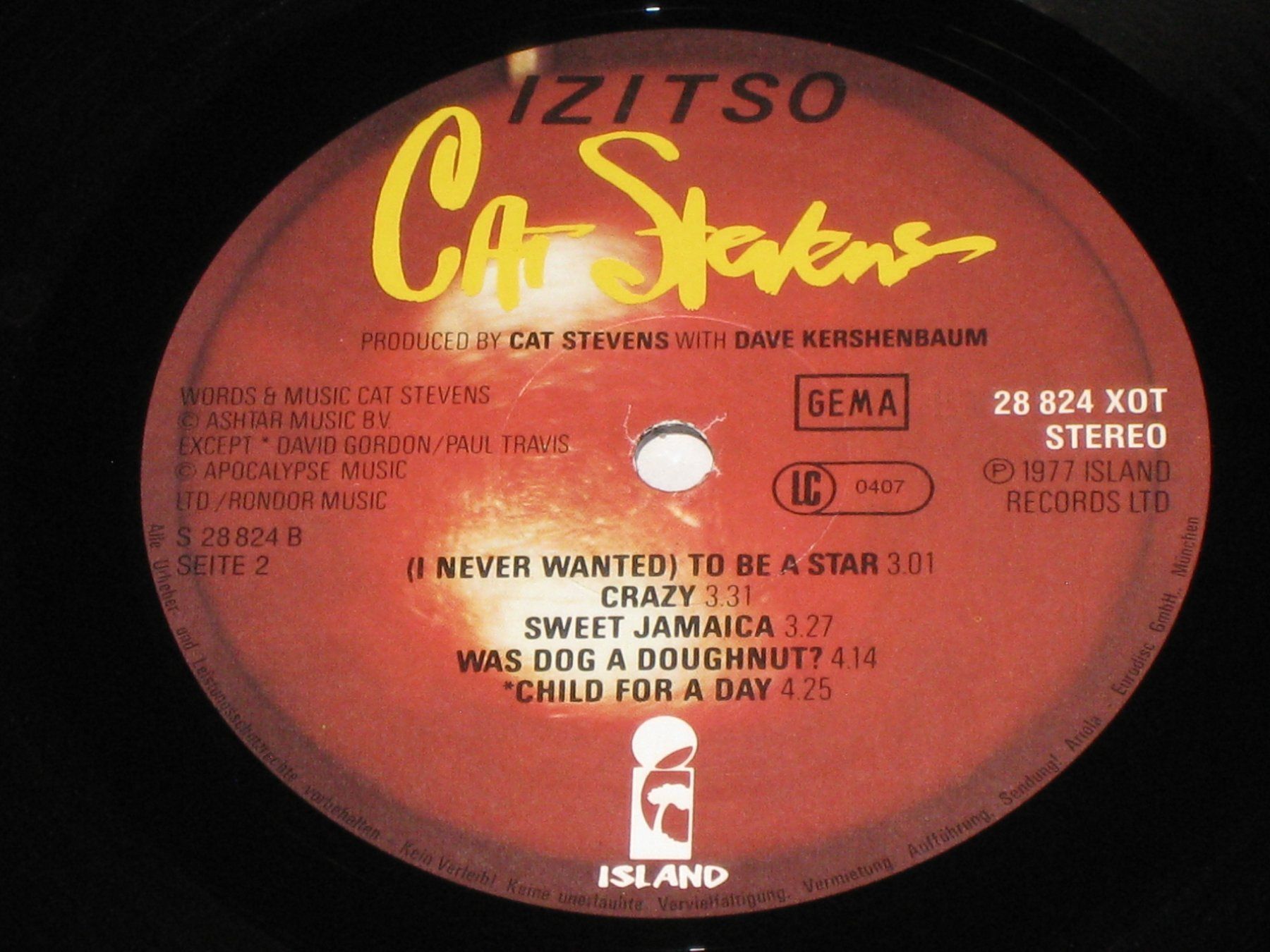 Dischi in vinile: LP - CAT STEVENS - IZITSO – Usato da Steckborn venduto da Quo7 3