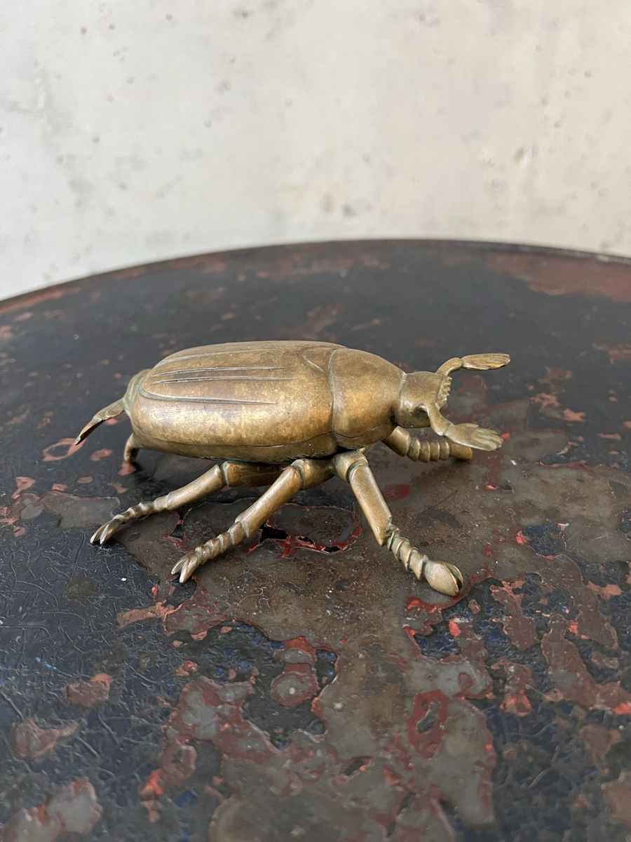 Statuette: Käferfigur Schatulle aus Messing – Usato da Wabern venduto da La-Vitrine