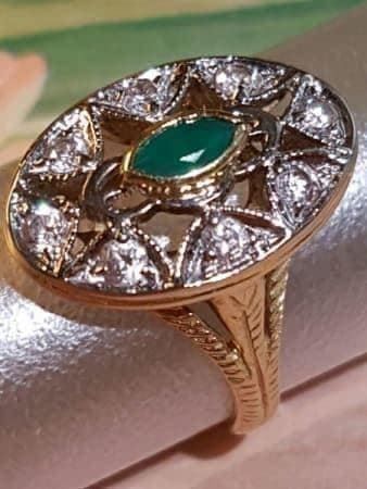 Anelli: 750 Weiss-Gelbgold, 18 Karat, Ring – Nuovo (secondo la descrizione) da Unterägeri venduto da Altgoldschmuck 6