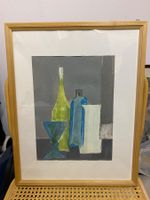 Stilllife mit Flaschen, gerahmt hinter Glas