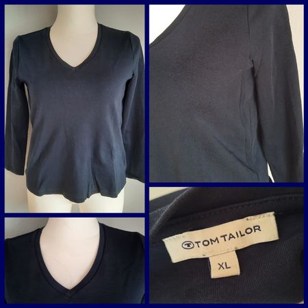 ***TOM TAILOR*** Langarmshirt dunkelblau XL