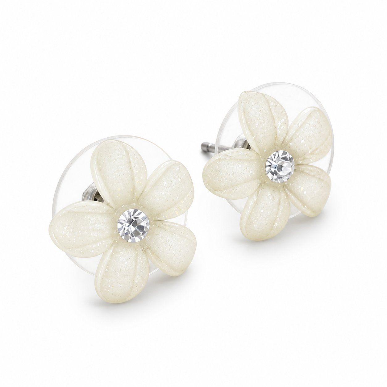 Ohrringe & -stecker: Ohrringe Blumen Pastellgrün Strass – Neu (gemäss Beschreibung) aus Fully von VaneaSelection 1