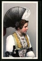 Junge Dame in Tracht, Appenzeller Mädch