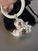 Silber 925 Babyrassel Ente Meister Zürich
