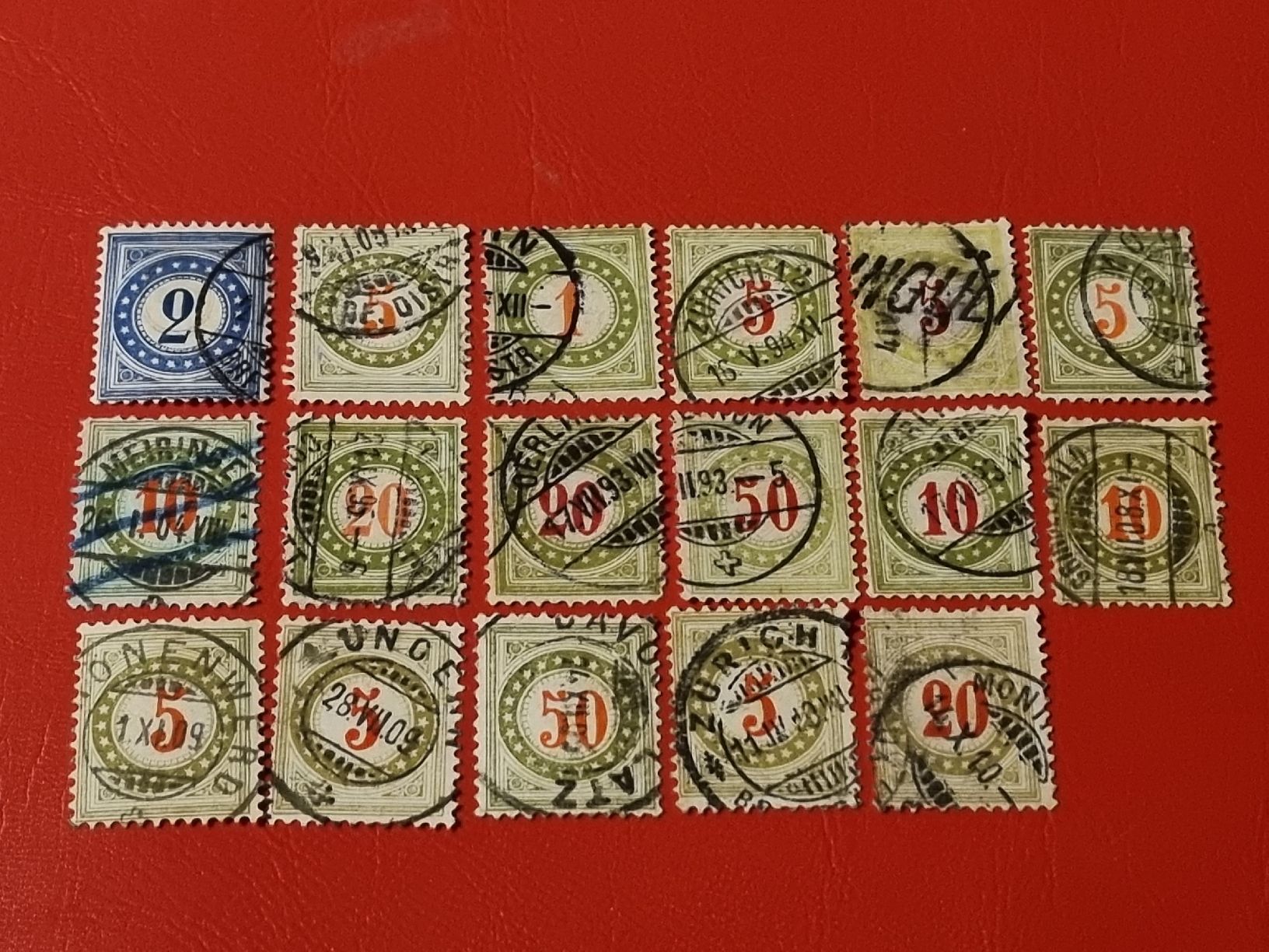 Tutti i francobolli: SAMMLUNG - PORTOMARKEN - MIT BESSEREN  – Usato da Heimenschwand venduto da rog_p7h9