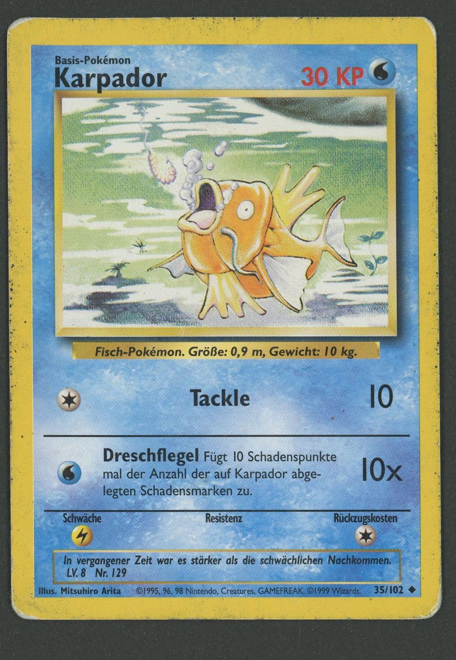 Pokémon Carte collezionabili: Karpador Base Set DE Vintage ab 1.- – Usato da Rupperswil venduto da gengarbasar