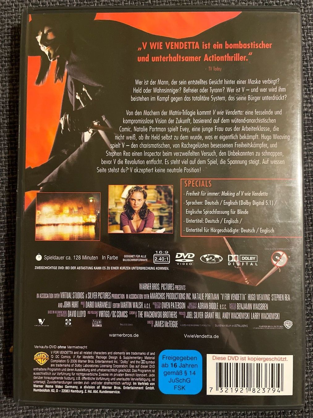 Alle DVDs: [DVD] V Wie Vendetta (2005) – Gebraucht aus Frasnacht von GracyStore 1