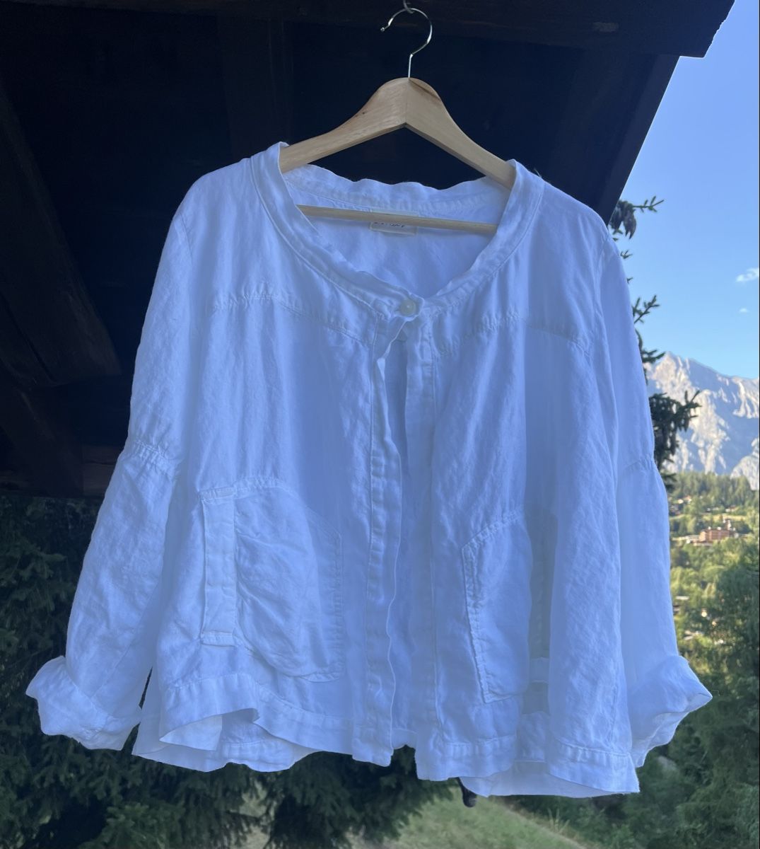 Jacken: Veste chemise estivale en lin Gr L – Gebraucht aus Ovronnaz von fra_n8h8 1