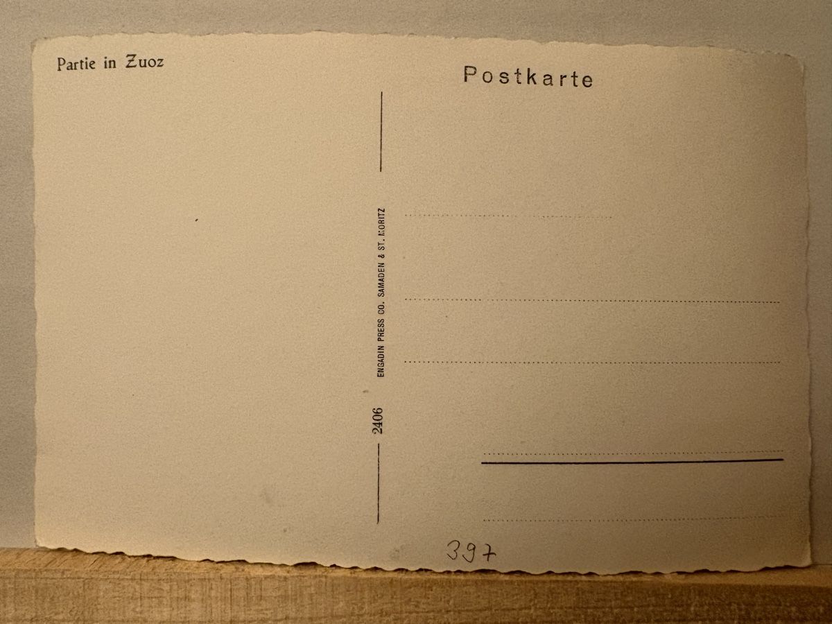 Cartes postales: AK von Zuos – D'occasion à Rümlang par Kartenpost1 1