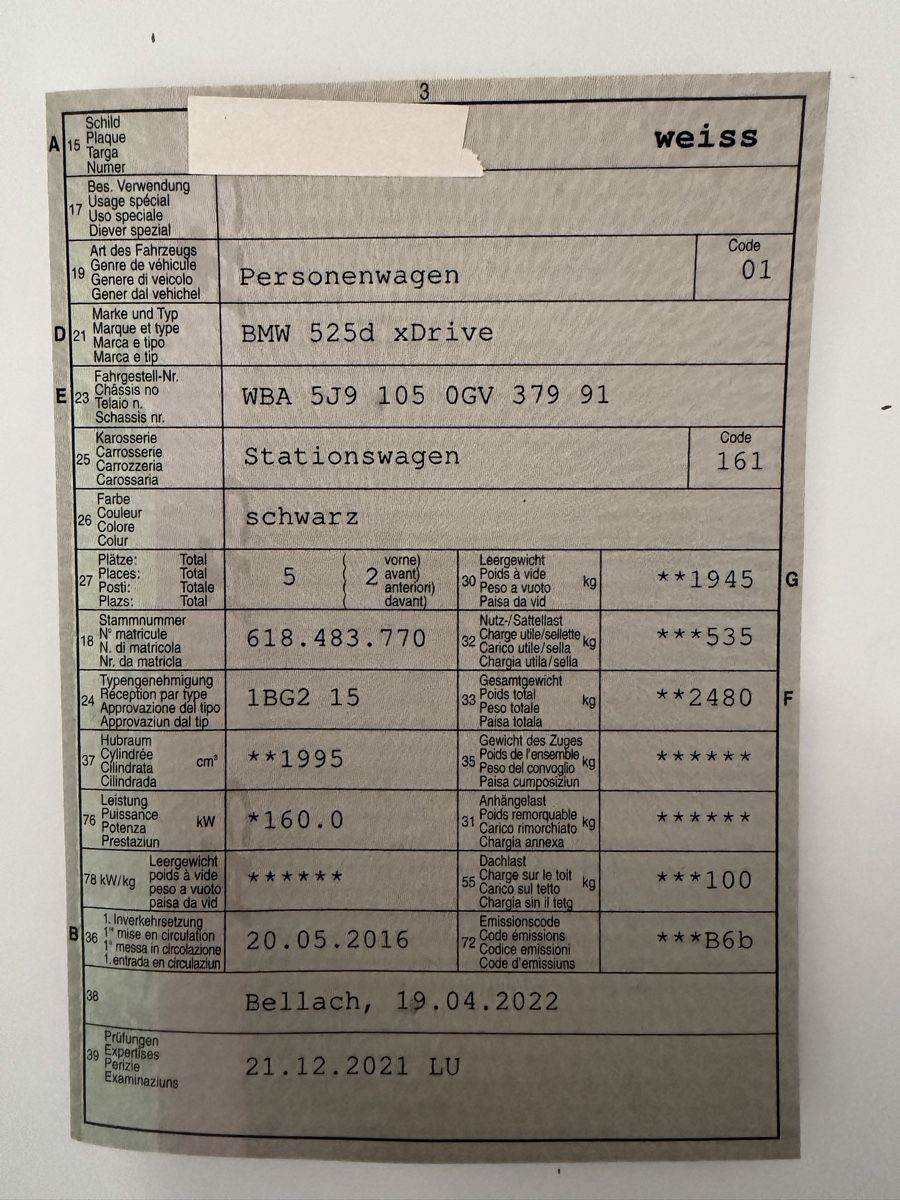 BMW Autos: BMW 525d ab CHF 1.00 – Defekt aus Oberbuchsiten von Tanai73 8