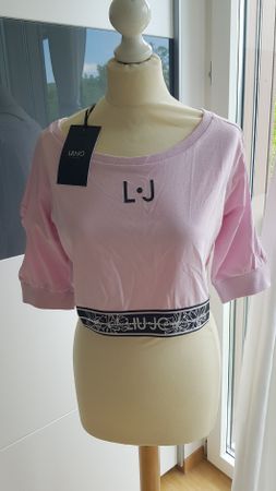 Neues Liu Jo Sport T-Shirt mit Strass Applikationen
