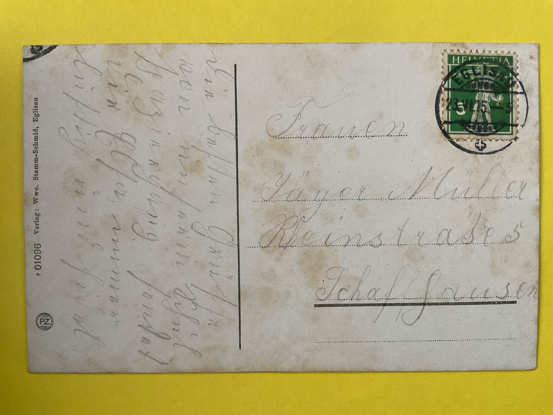Cartes postales: AK Eglisau 1915 – D'occasion à Zürich par Tolima194 1
