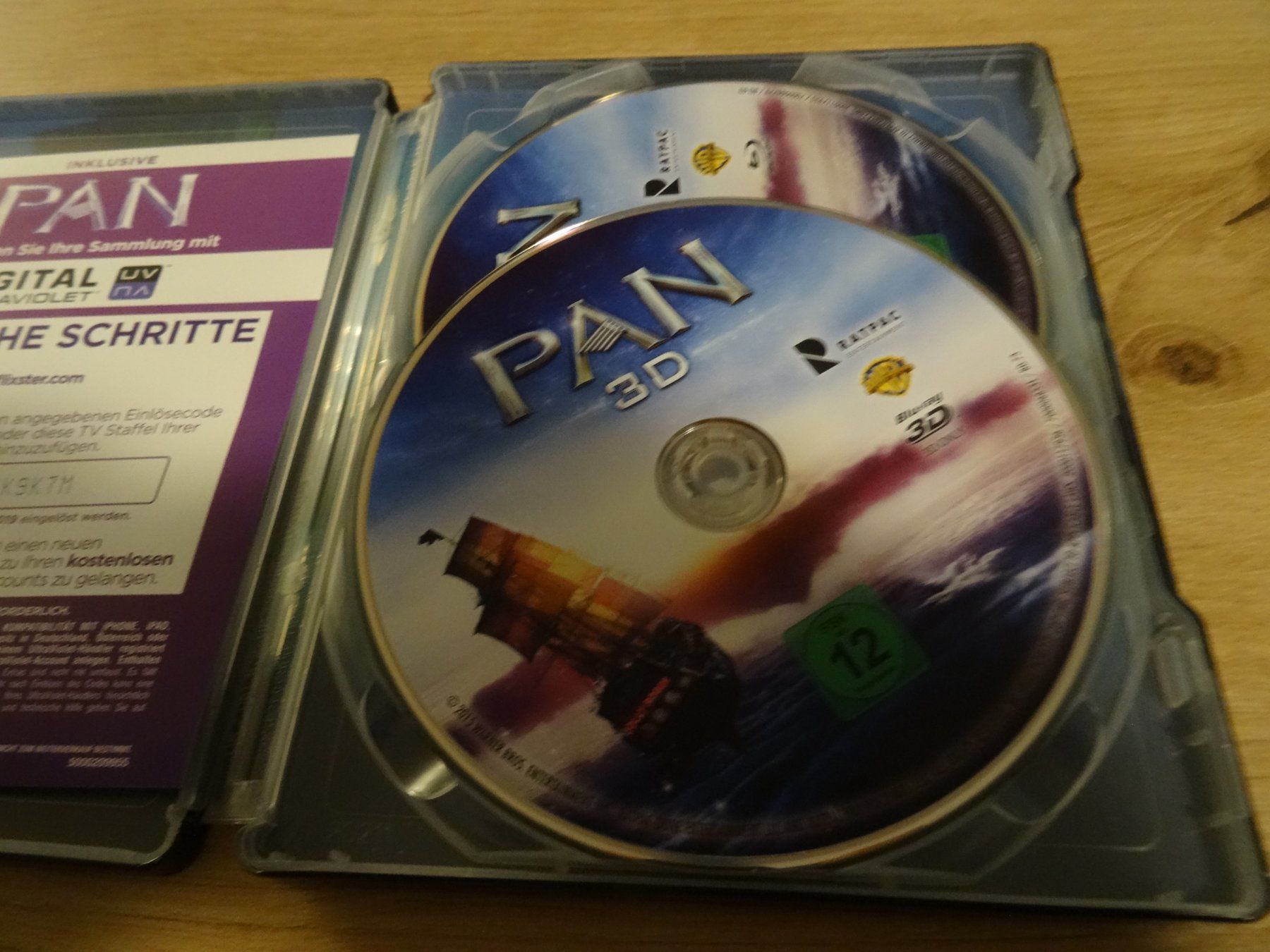 Tutti i DVDs: Pan 3D Steelbook Blu-ray – Usato da Olten venduto da Disc-Verkauf 1