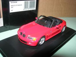 BMW Z3 2.8 Cabriolet 1997 rot * Minichamps 1:43