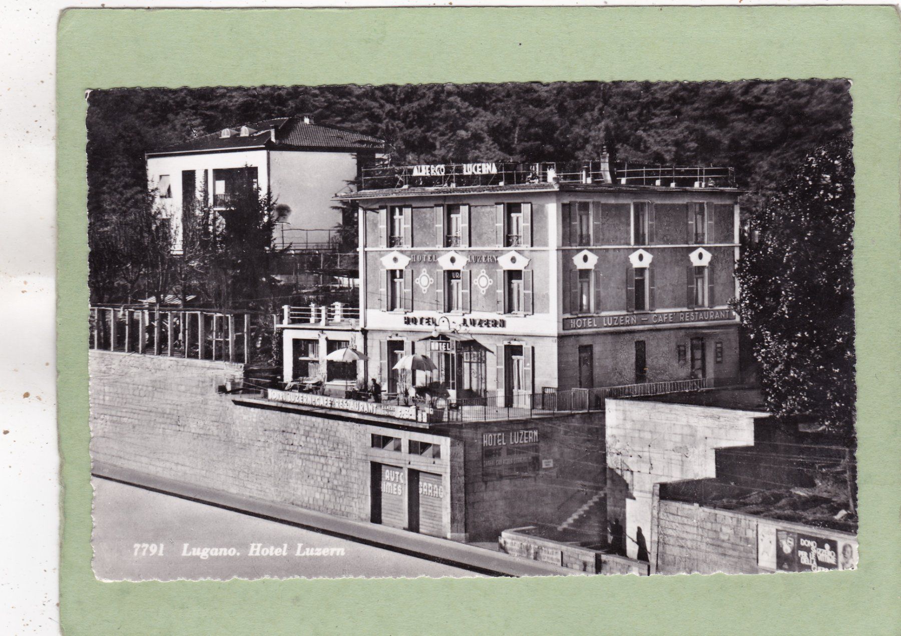 Ansichtskarten: Lugano Hotel Luzern – Gebraucht aus Herisau von Lisegrat2008