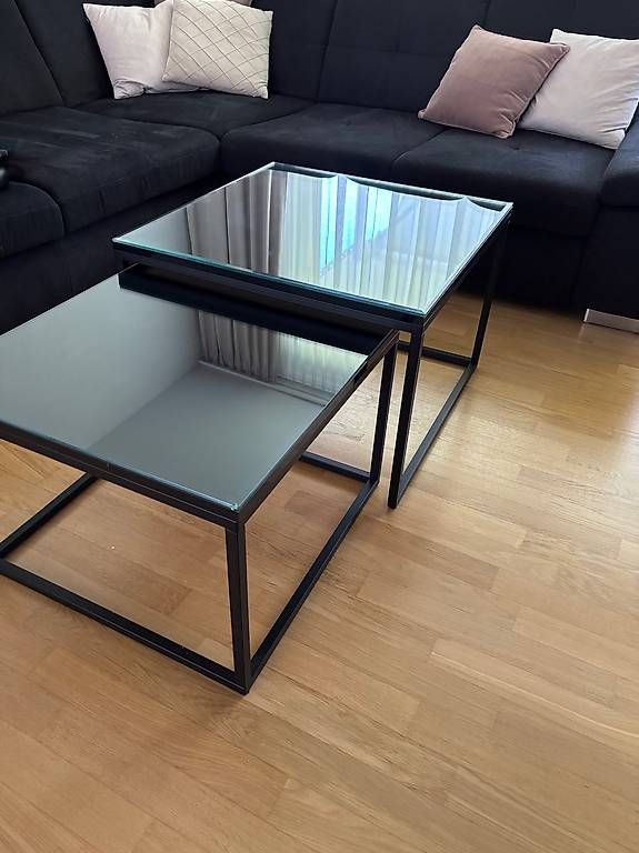 Tische: Couchtisch/Salontisch 2er Set Schwarz Eckig – Gebraucht aus Frauenfeld von ser_79zk 1