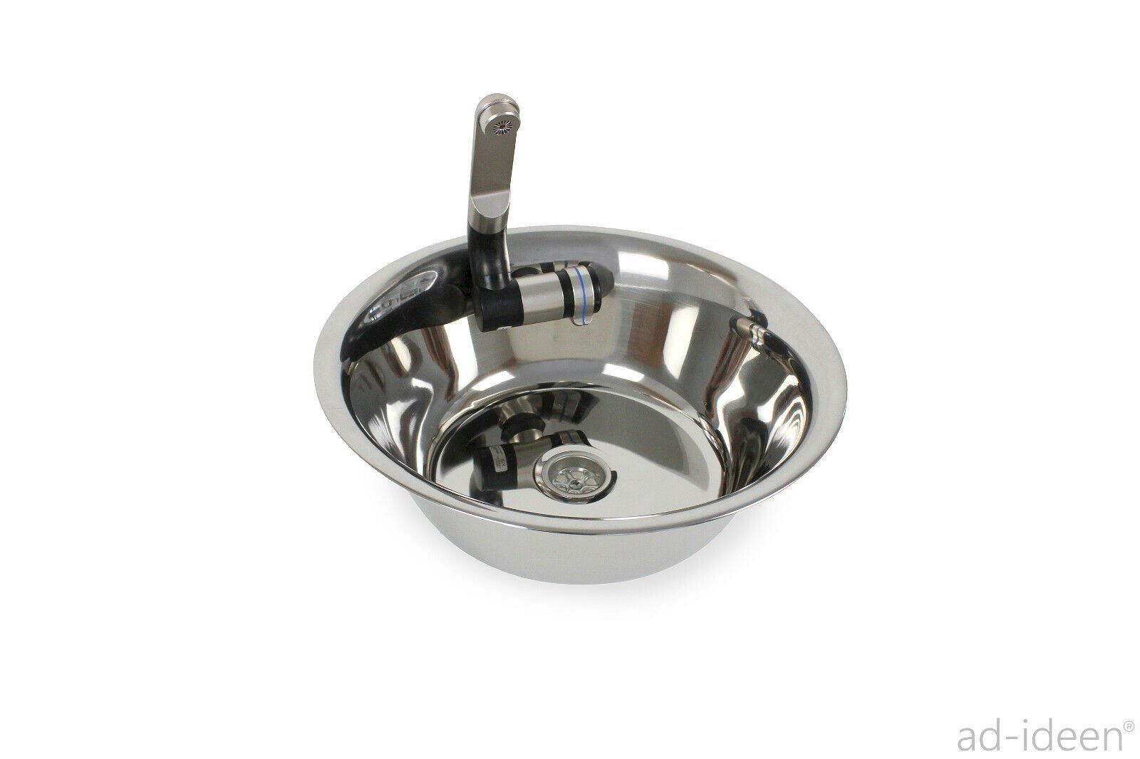 Veicoli da campeggio: Edelstahl Spülbecken + Ablauf 28cm – Nuovo e nell'imballaggio originale da Bottighofen venduto da zaap 1
