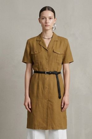 Robe Chemise Vintage Kaki Diolen Taille L