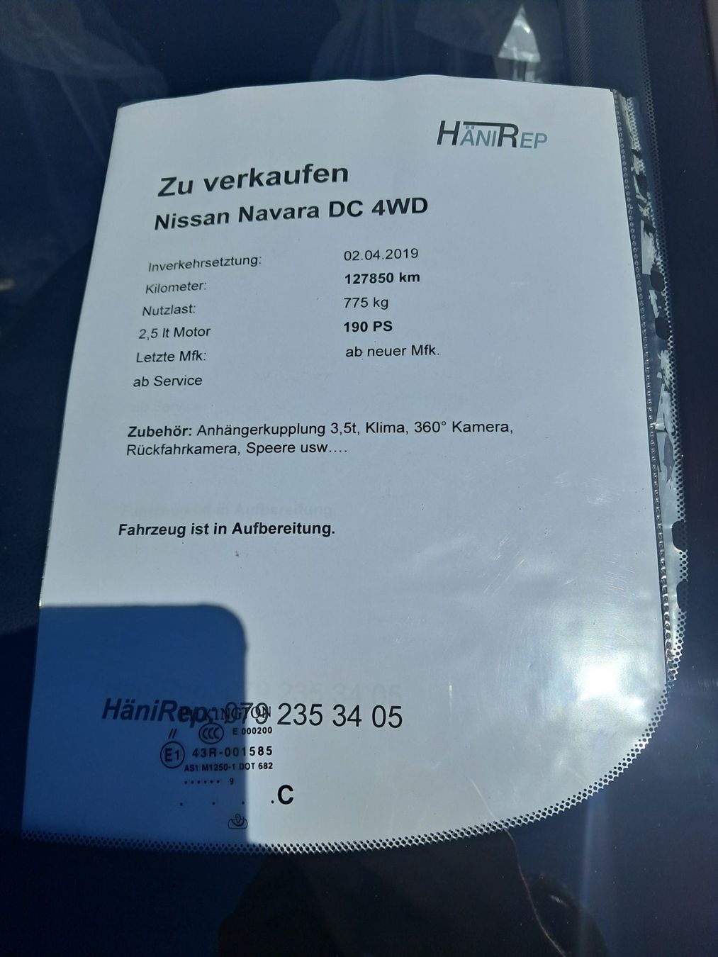 Nissan Nutzfahrzeuge: Nissan Navara DC 190PS ab Service und neuer Mfk. – Gebraucht aus Bauma von stacel 5