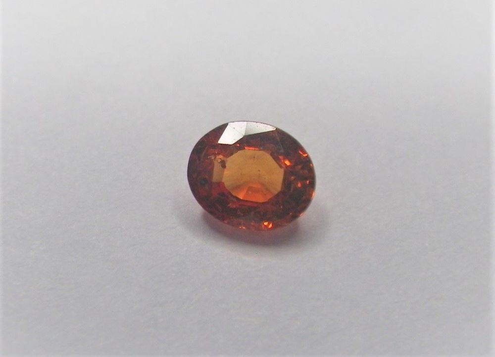 Saphir Orange Rose De Tanzanie - 4.5x3.5mm - 0.34 Carats - Naturel Non Chauffé