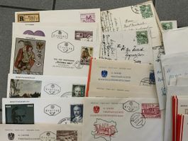 Briefmarken Oesterreich Briefe-Belege