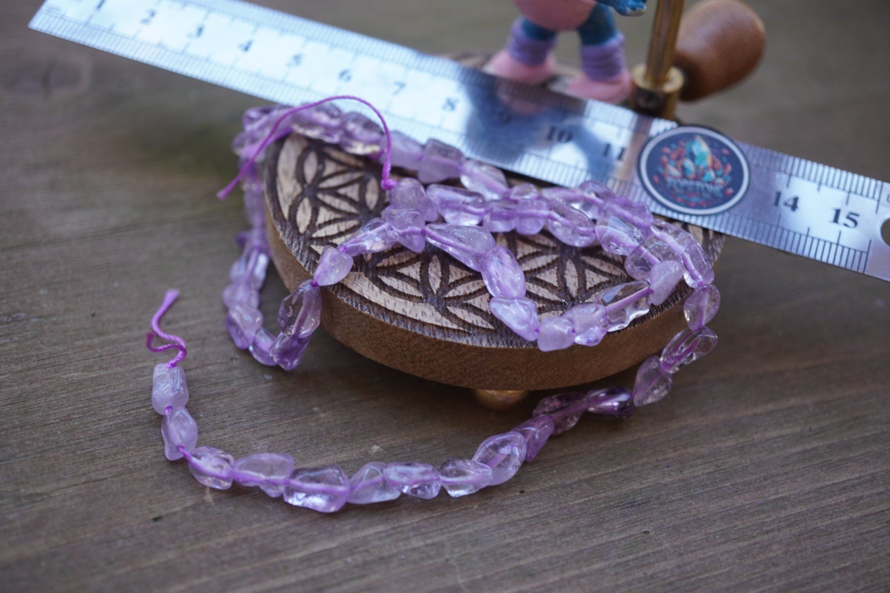 Catenine: Amethyst     Strang   5mmx8mm  ca. 38cm (Räumung!) – Nuovo e nell'imballaggio originale da Eschenbach SG venduto da topstone 7