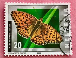 Nr.1062 Grosser Permutterfalter Schmetterlinge GESTEMPELT 