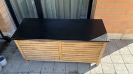 Gartenbox / Aufbewahrungsbox aus Holz mit Deckel