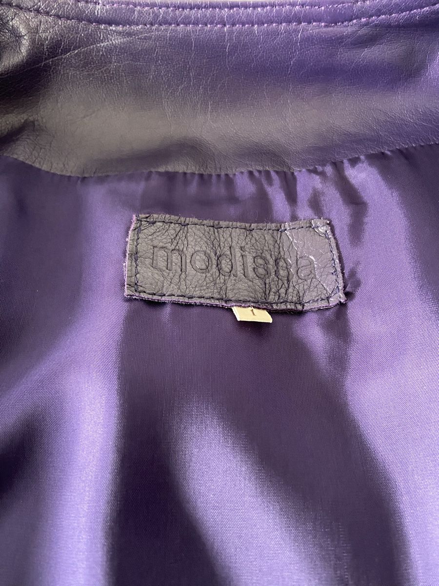 Modissa Giacche: Schöbe violette Lederjacke von Modissa Gr. L – Usato da Oftringen venduto da andrax 2