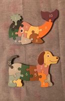 Holzpuzzle Set Hund&Wal Zahlen 1 bis 10