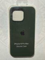 Coque silicone iPhone 16 Pro Max vert  neuve