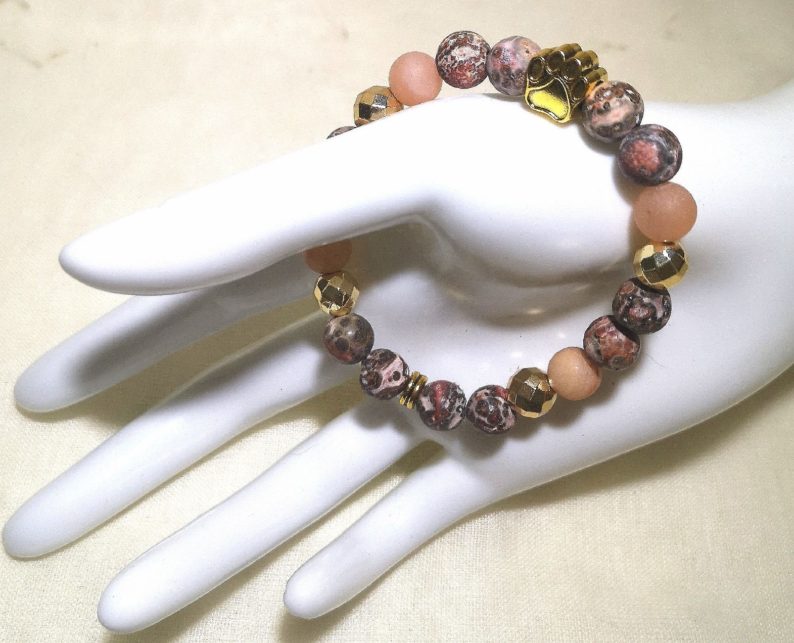 Bracciali & Braccialetti: goldige Pfoten-Steinarmk. - Spendenaktion – Nuovo (secondo la descrizione) da Unterkulm venduto da Nachtigall 4